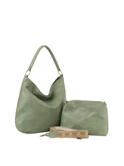 2 in 1 classic western style hobo and purse set