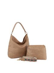 2 in 1 classic western style hobo and purse set