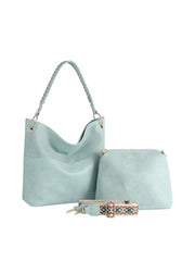 2 in 1 classic hobo tote and purse set