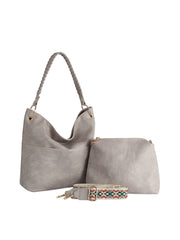 2 in 1 classic hobo tote and purse set