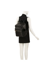 Quilted Heart Pattern Backpack Purse