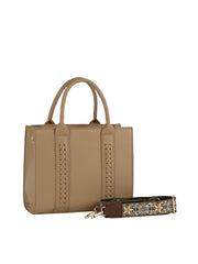 Braided Panel Mini Tote