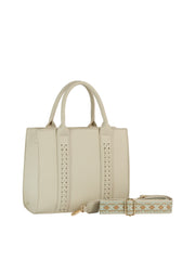 Braided Panel Mini Tote