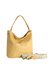 Braided Handle Perforated Hobo