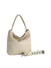 Braided Handle Perforated Hobo