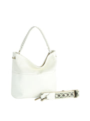 Braided Handle Perforated Hobo