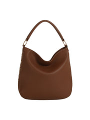 Side Zipper Accent Shoulder Bag