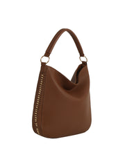 Side Zipper Accent Shoulder Bag