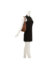 Side Zipper Accent Shoulder Bag