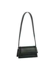 Structured Layer Flap Shoulder Bag