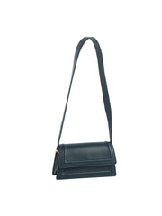 Structured Layer Flap Shoulder Bag