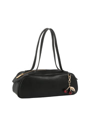 Cherry Charm Barrel Shoulder Bag