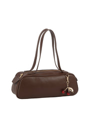 Cherry Charm Barrel Shoulder Bag