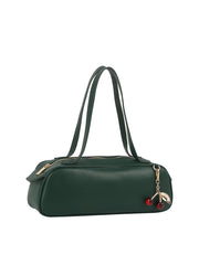 Cherry Charm Barrel Shoulder Bag
