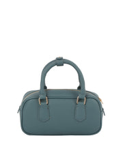 Compact Boxy Shoulder Bag with Cute Teddy Charm