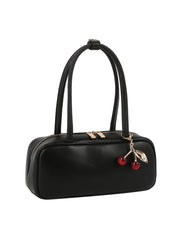 Cherry Charm Baguette Shoulder Bag