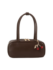 Cherry Charm Baguette Shoulder Bag