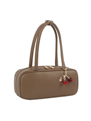 Cherry Charm Baguette Shoulder Bag