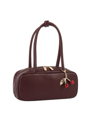 Cherry Charm Baguette Shoulder Bag