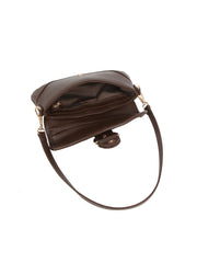 Classic Buckle Baguette Shoulder Bag