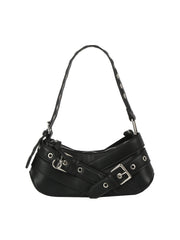 Buckle-Strap Mini Shoulder Bag