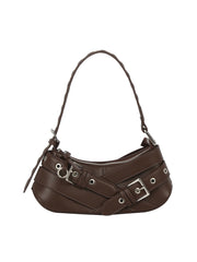 Buckle-Strap Mini Shoulder Bag