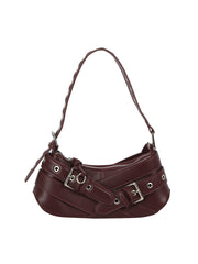 Buckle-Strap Mini Shoulder Bag