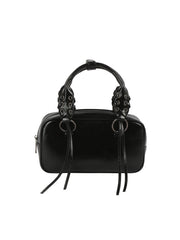 Lace-Handle Mini Boston Bag