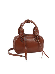 Lace-Handle Mini Boston Bag