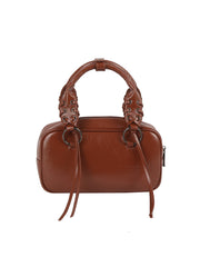 Lace-Handle Mini Boston Bag