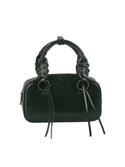 Lace-Handle Mini Boston Bag