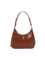 Braided Handle Mini Shoulder Bag with Detachable Strap