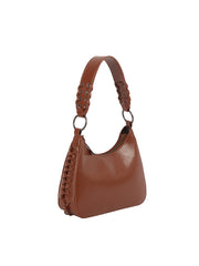 Braided Handle Mini Shoulder Bag with Detachable Strap