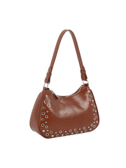 Grommet Trim Mini Shoulder Bag