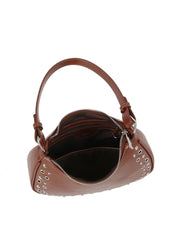 Grommet Trim Mini Shoulder Bag