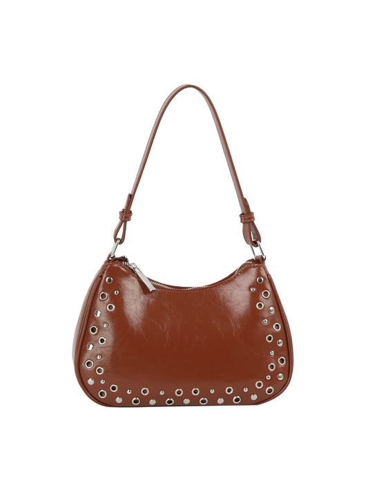 Grommet Trim Mini Shoulder Bag