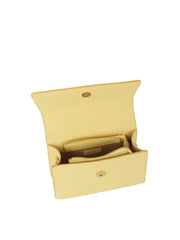 Braided Handle Mini Flap Satchel with Dog Charm