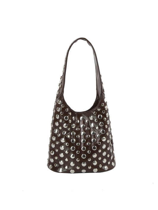 Studded Dome Shoulder Bag