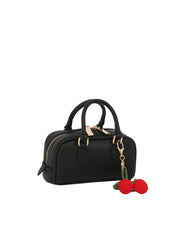 Cherry Charm Mini Barrel Handbag