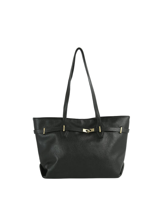 Classic Clasp Accent Tote Bag