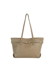 Classic Clasp Accent Tote Bag
