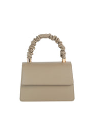 Ruched Handle Flap Top Handle Crossbody Bag
