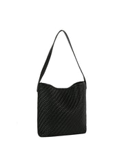 Woven Luxe Slouch Shoulder Bag