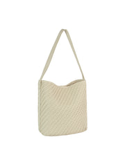 Woven Luxe Slouch Shoulder Bag