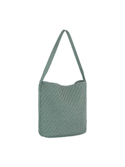Woven Luxe Slouch Shoulder Bag