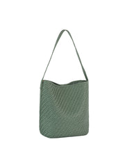 Woven Luxe Slouch Shoulder Bag