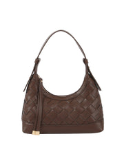 Woven Embossed Detail Shoulder Hobo
