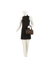 Woven Embossed Handle Woven Shoulder