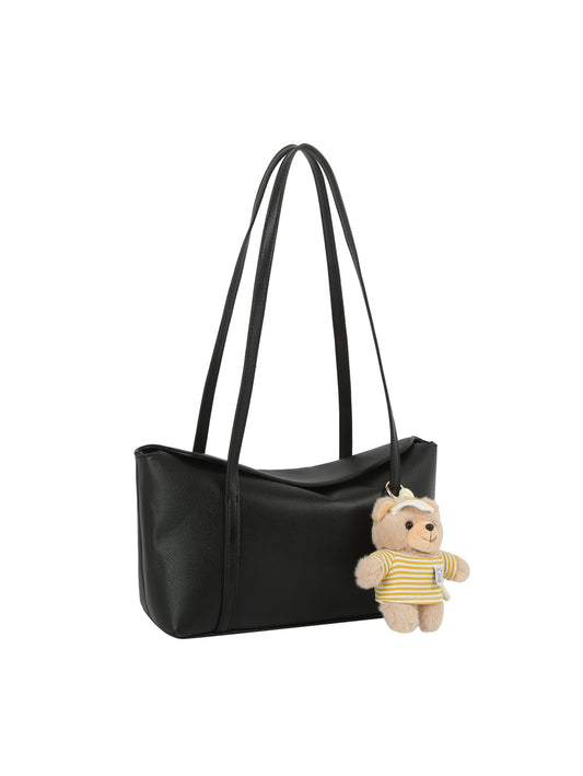 Teddy Charm Soft Faux Leather Tote Bag