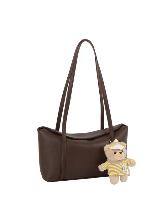 Teddy Charm Soft Faux Leather Tote Bag